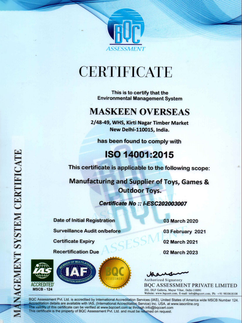ISO Certificate - 14001
