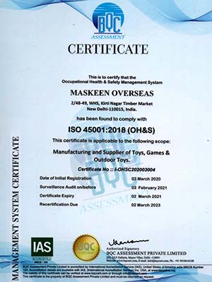 ISO Certificate - 45001