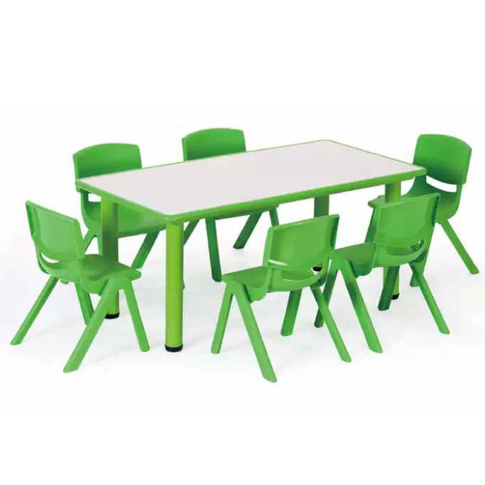 Adjustable Rectangle Table Chair Set Manufacturer in Delhi NCR