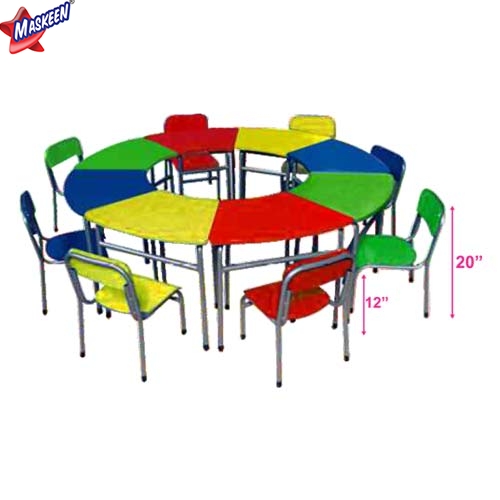 Kids Chair Table (8 Pcs set) Manufacturer in Chamoli