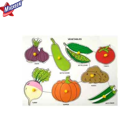 Knob Puzzle Vegetables Manufacturer in Koriya