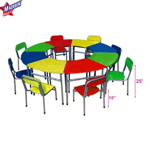 SR Kids Chair Table (8 Pcs set) Manufacturer in Panna