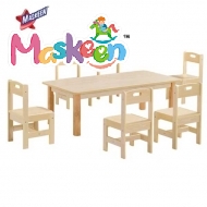 Rubber Wood Fancy Table Chair Set Manufacturer in Delhi NCR