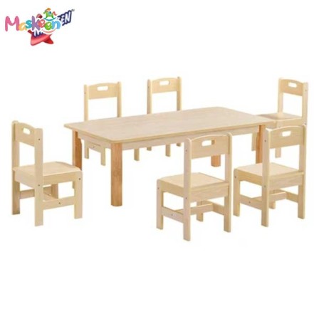 Rubber Wood Fancy Table Chair Set Manufacturer in Nicobar