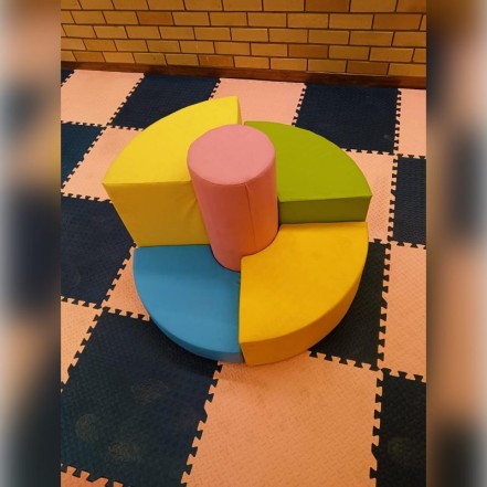 Soft Play Seating Set with Round Table and Foam Stools Manufacturer in Kadapa