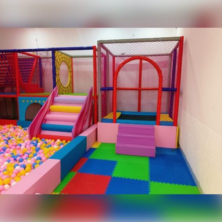 Indoor Kids Playground Equipment with Ball Pool and Soft Slide Manufacturer in Kadapa