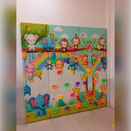Kids Indoor Climbing Wall Panel with Cartoon Theme Manufacturer in Kadapa